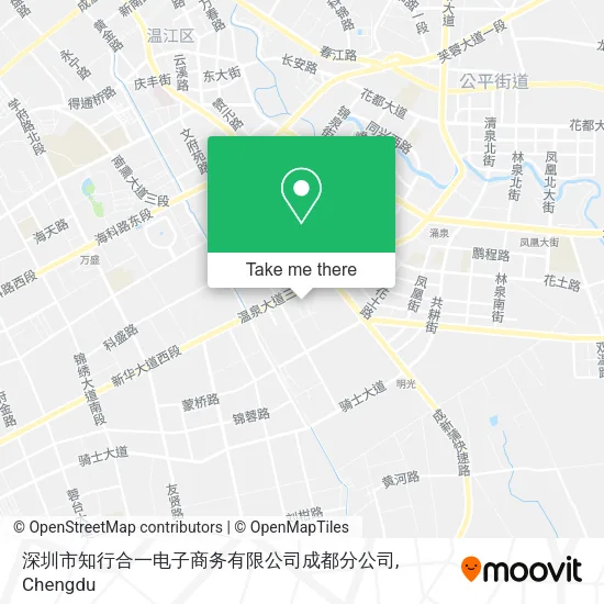 深圳市知行合一电子商务有限公司成都分公司 map
