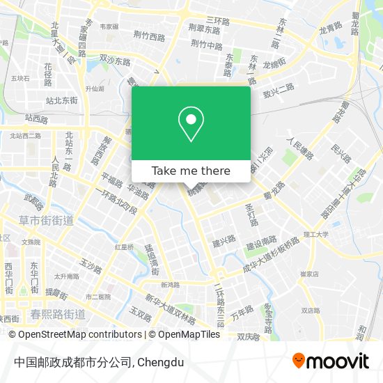 中国邮政成都市分公司 map
