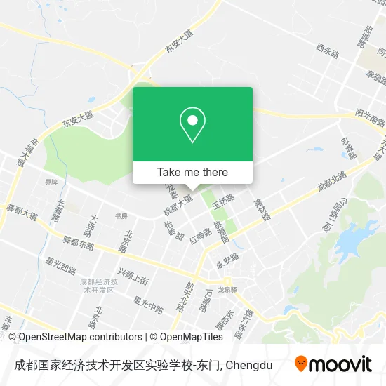 成都国家经济技术开发区实验学校-东门 map