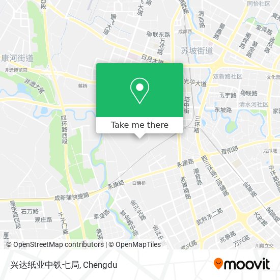 兴达纸业中铁七局 map