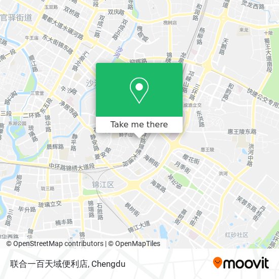 联合一百天域便利店 map