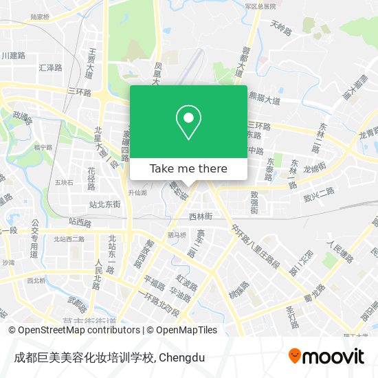 成都巨美美容化妆培训学校 map