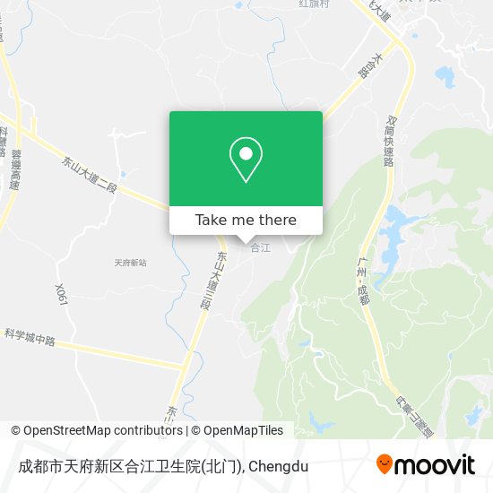 成都市天府新区合江卫生院(北门) map