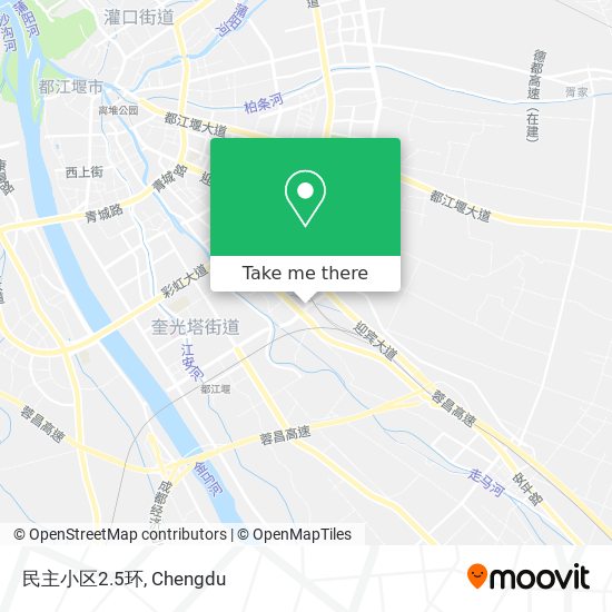 民主小区2.5环 map