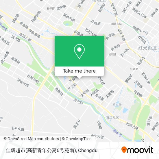 佳辉超市(高新青年公寓6号苑南) map