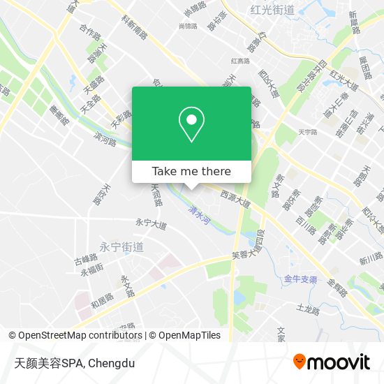 天颜美容SPA map