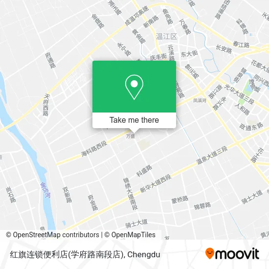 红旗连锁便利店(学府路南段店) map