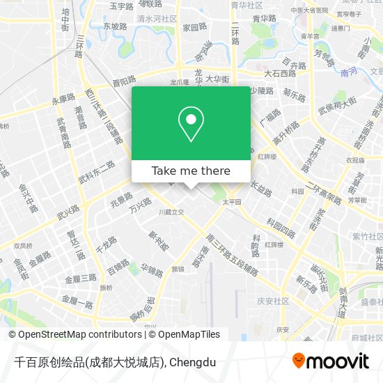 千百原创绘品(成都大悦城店) map