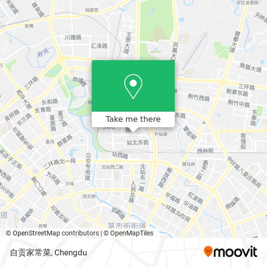 自贡家常菜 map