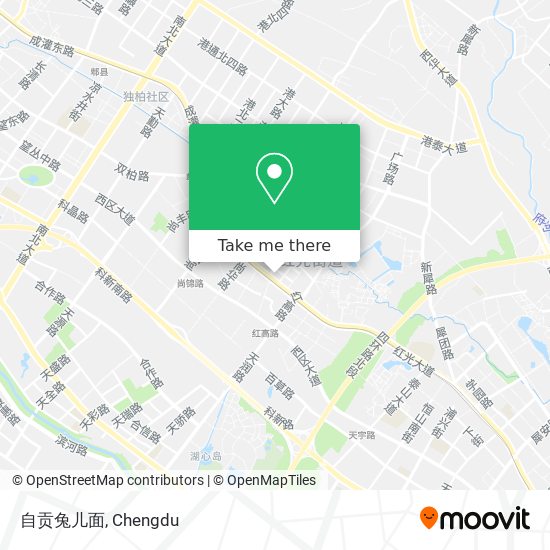 自贡兔儿面 map