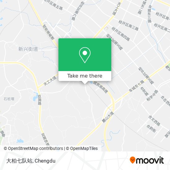 大柏七队站 map
