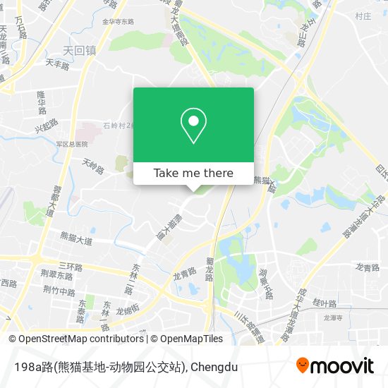 198a路(熊猫基地-动物园公交站) map
