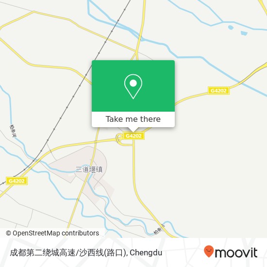 成都第二绕城高速/沙西线(路口) map