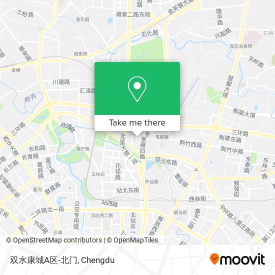 双水康城A区-北门 map