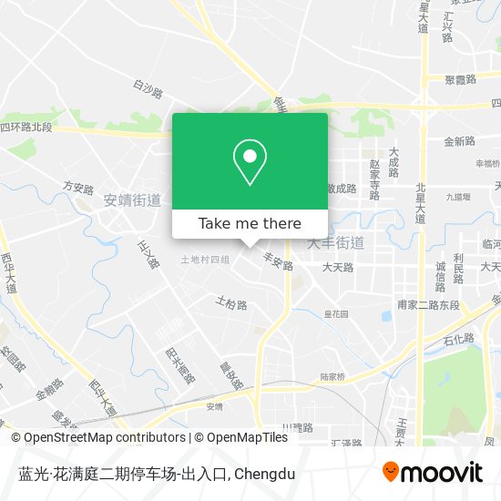 蓝光·花满庭二期停车场-出入口 map