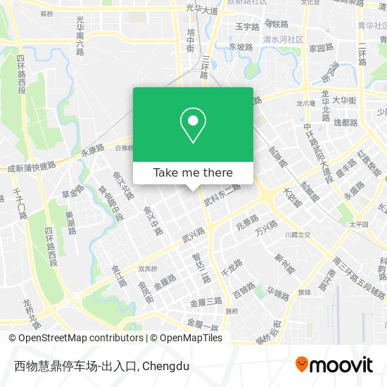 西物慧鼎停车场-出入口 map