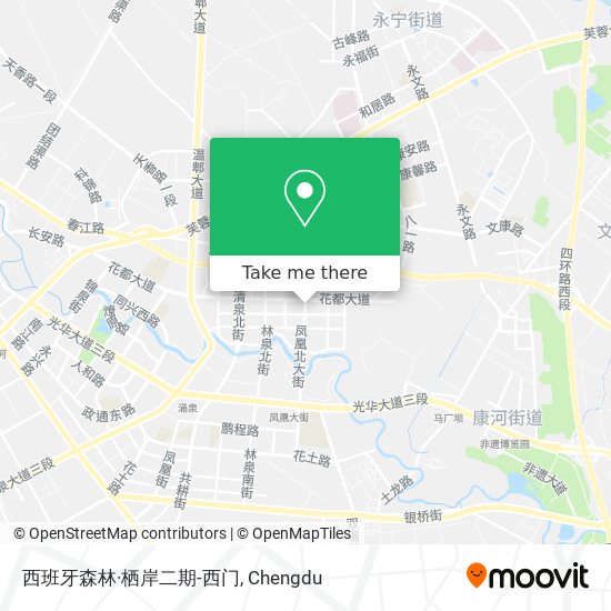 西班牙森林·栖岸二期-西门 map