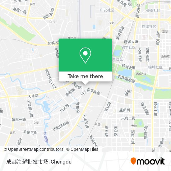 成都海鲜批发市场 map