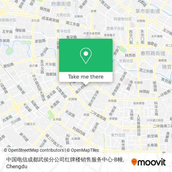 中国电信成都武侯分公司红牌楼销售服务中心-B幢 map