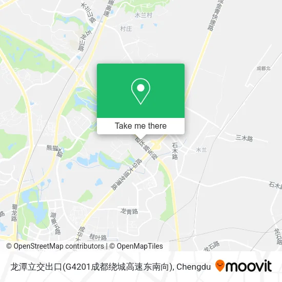 龙潭立交出口(G4201成都绕城高速东南向) map