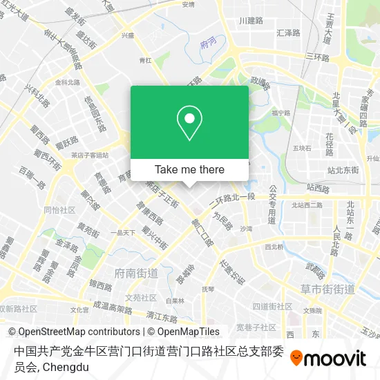 中国共产党金牛区营门口街道营门口路社区总支部委员会 map