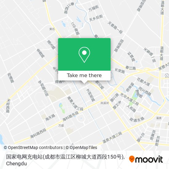 国家电网充电站(成都市温江区柳城大道西段150号) map