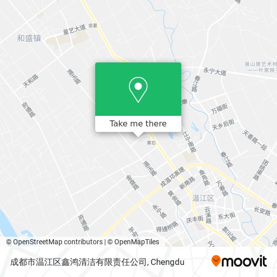 成都市温江区鑫鸿清洁有限责任公司 map