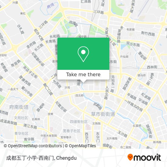 成都五丁小学-西南门 map