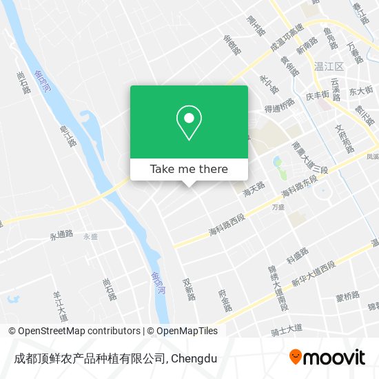 成都顶鲜农产品种植有限公司 map
