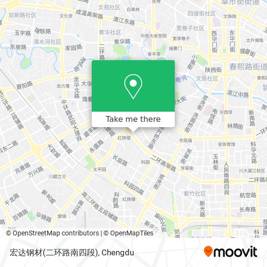 宏达钢材(二环路南四段) map