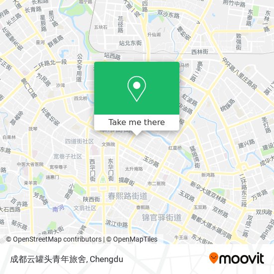 成都云罐头青年旅舍 map