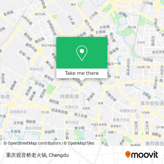 重庆观音桥老火锅 map