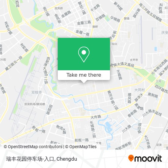 瑞丰花园停车场-入口 map