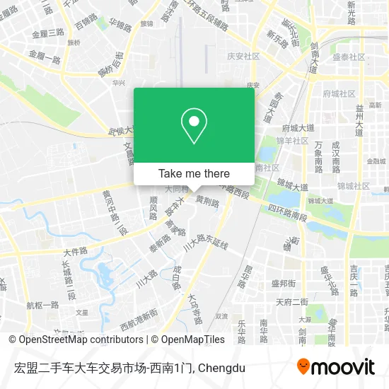 宏盟二手车大车交易市场-西南1门 map
