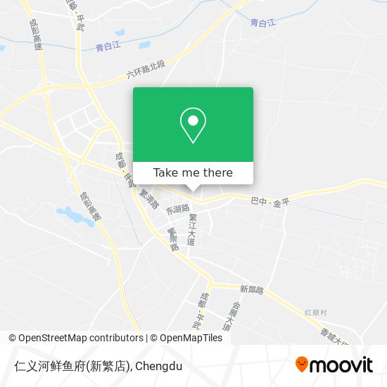 仁义河鲜鱼府(新繁店) map