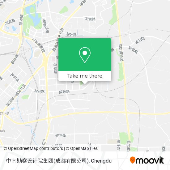 中南勘察设计院集团(成都有限公司) map