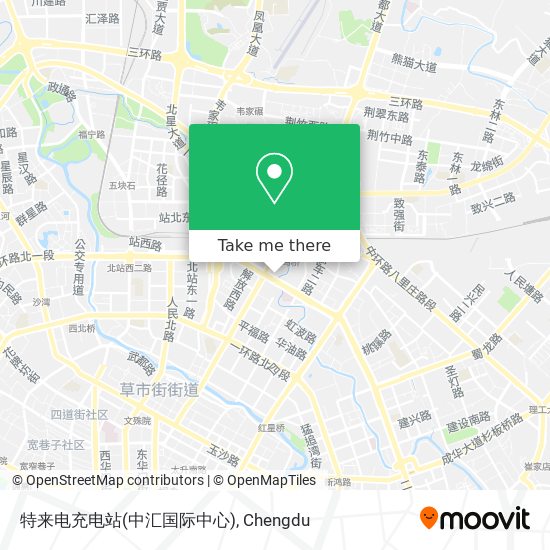 特来电充电站(中汇国际中心) map