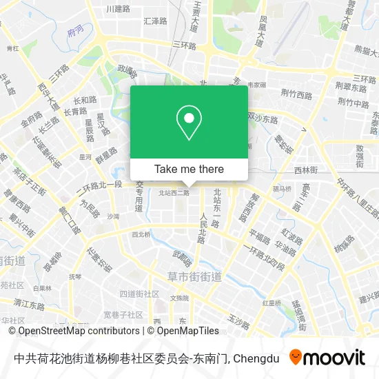 中共荷花池街道杨柳巷社区委员会-东南门 map