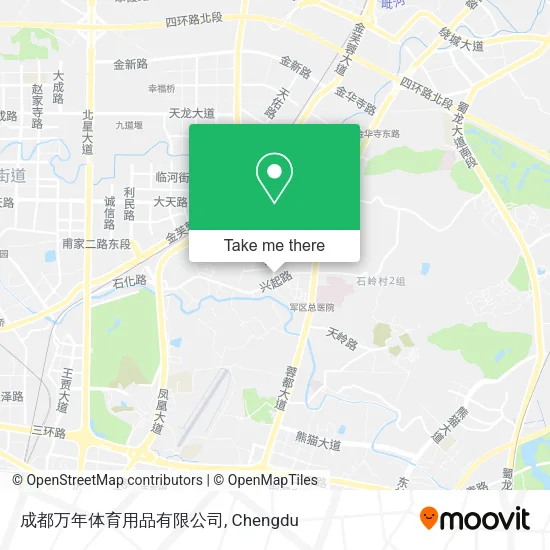 成都万年体育用品有限公司 map