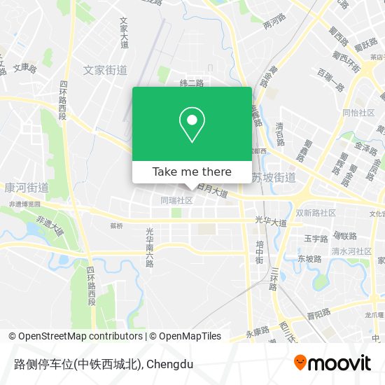 路侧停车位(中铁西城北) map