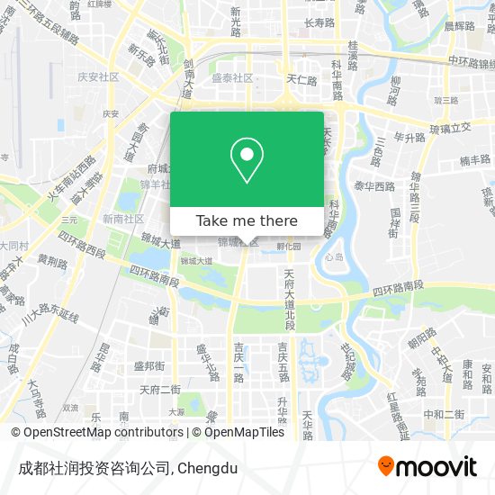 成都社润投资咨询公司 map