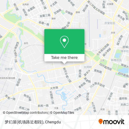 梦幻屋(机场路近都段) map