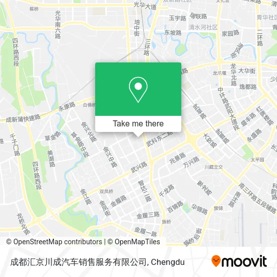 成都汇京川成汽车销售服务有限公司 map