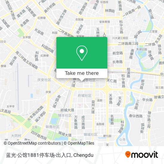 蓝光·公馆1881停车场-出入口 map