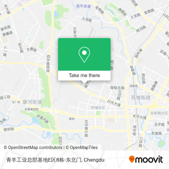 青羊工业总部基地E区8栋-东北门 map