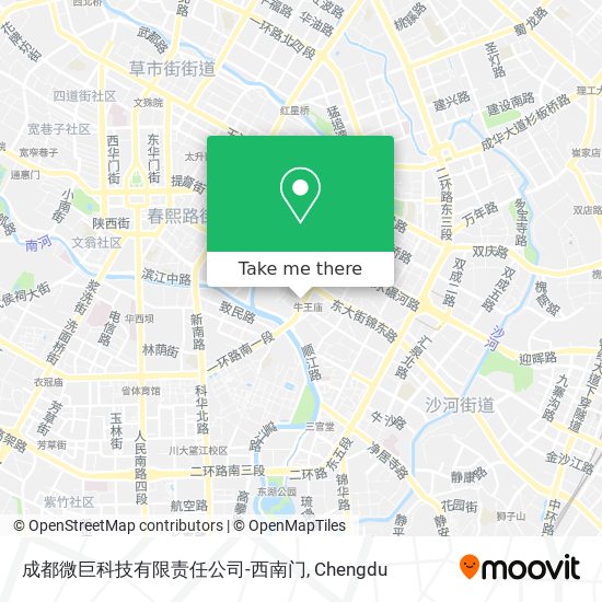成都微巨科技有限责任公司-西南门 map