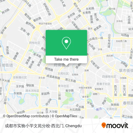 成都市实验小学文苑分校-西北门 map