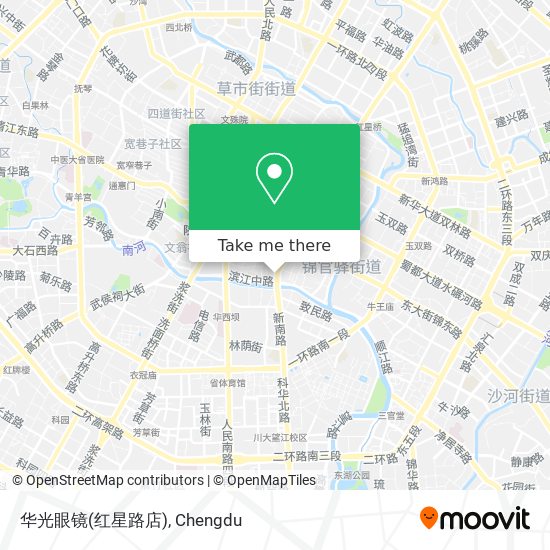 华光眼镜(红星路店) map