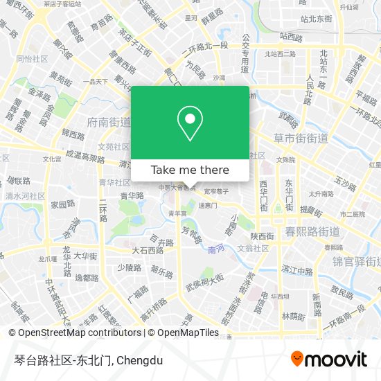 琴台路社区-东北门 map