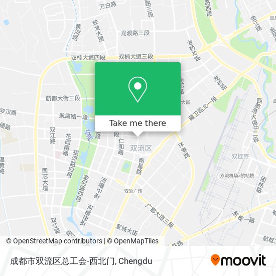 成都市双流区总工会-西北门 map